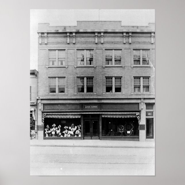 Póster Montclair, Nueva Jersey, Louis Harris Store, Vinta (Frente)