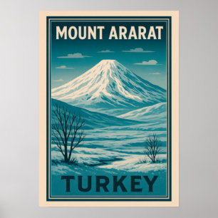 Póster Monte Ararat Turquía V04
