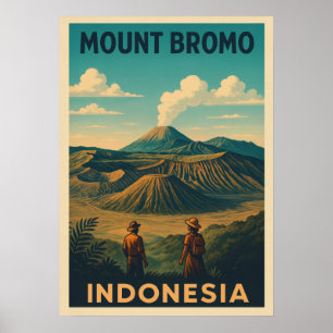 Póster Monte Bromo Indonesia V01