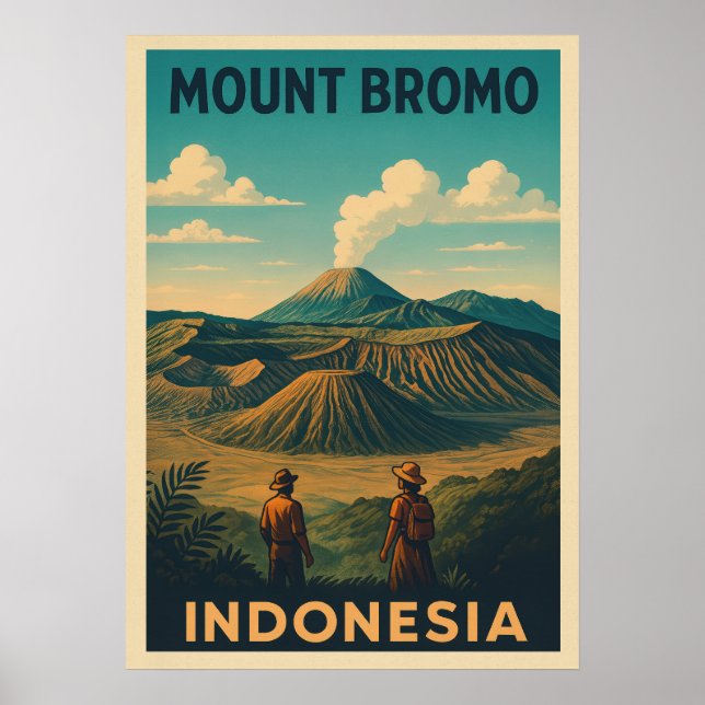 Póster Monte Bromo Indonesia V01 (Frente)