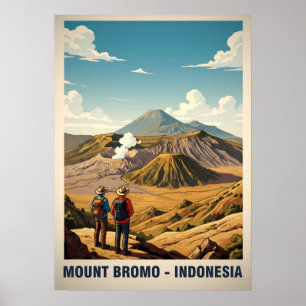 Póster Monte Bromo Indonesia V03