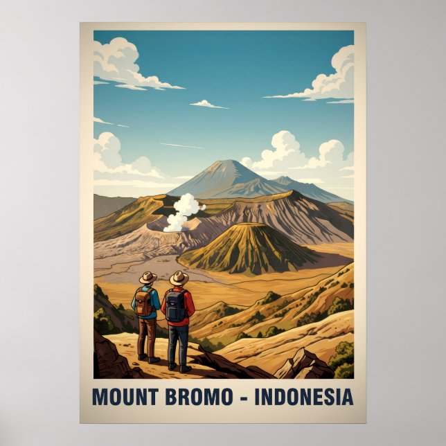 Póster Monte Bromo Indonesia V03 (Frente)