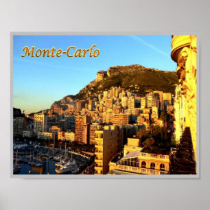 Póster Monte Carlo - Mónaco - Panorama -