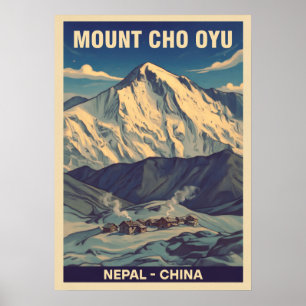 Póster Monte Cho Oyu Nepal-China V01