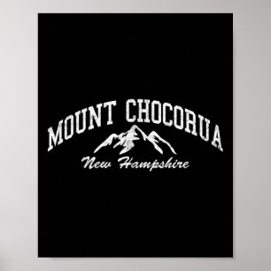 Póster Monte Chocorua New Hampshire Montaña Vintage