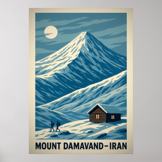 Póster Monte Damavand Iran V01 (Frente)