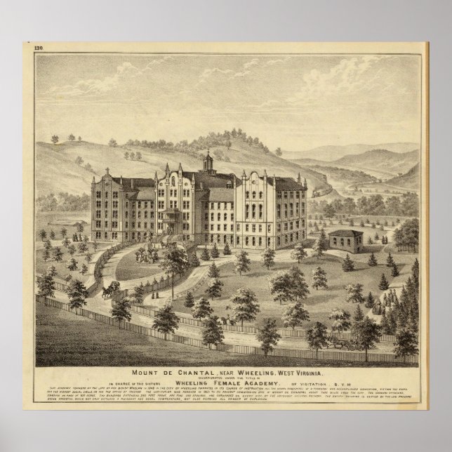 Póster Monte de Chantal, cerca de Wheeling, Virginia Occi (Frente)