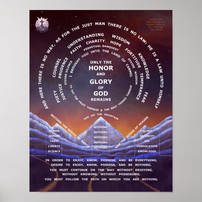 Póster Monte de la perfección - 11 x 14 (Frente)