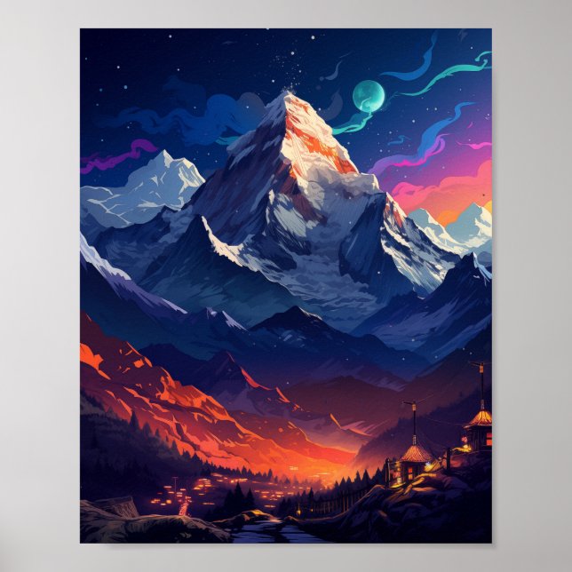Póster Monte Everest Himalaya (Frente)