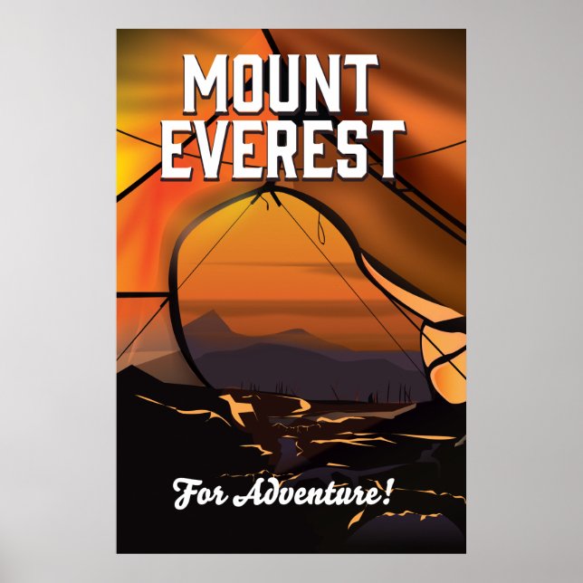 Póster ¡Monte Everest para la aventura! (Frente)