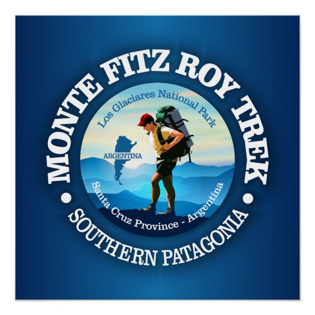 Póster Monte Fitz Roy Trek (C) (Anverso)