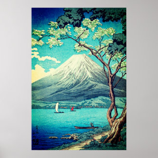 Póster Monte Fuji del Poster del lago Yamanaka