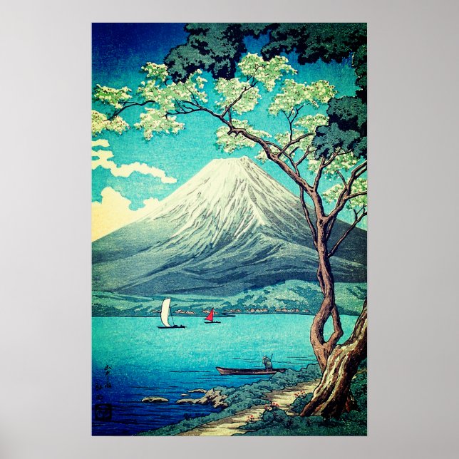 Póster Monte Fuji del Poster del lago Yamanaka (Frente)