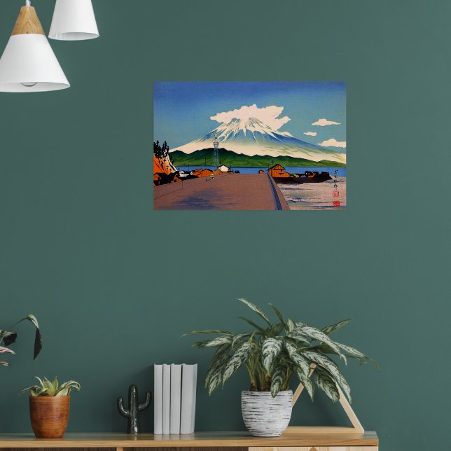 Póster Monte Fuji desde una carretera Tokuriki Tomikichir (Salón 1)