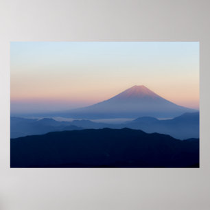 Póster Monte Fuji en Sunrise Honshū Japón