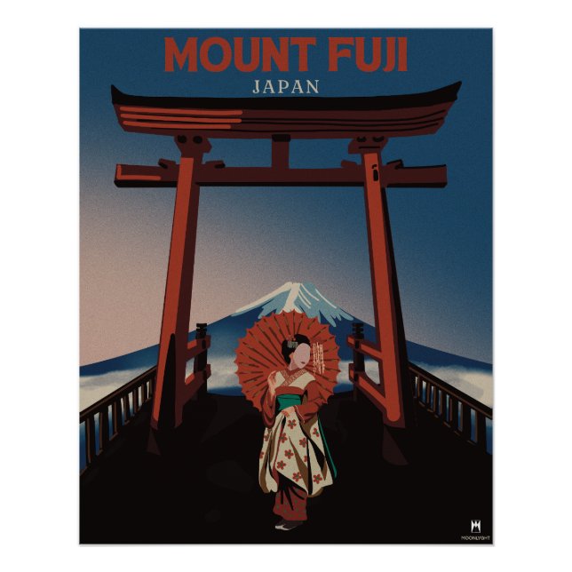 Póster Monte Fuji Japón (Anverso)