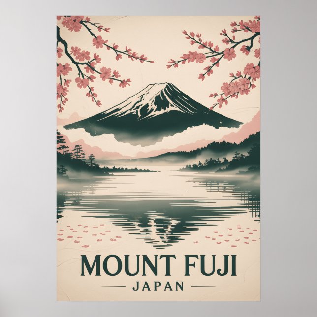 Póster Monte Fuji Japón (Frente)
