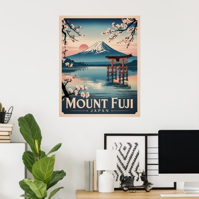 Póster Monte Fuji Japón (Oficina en casa)