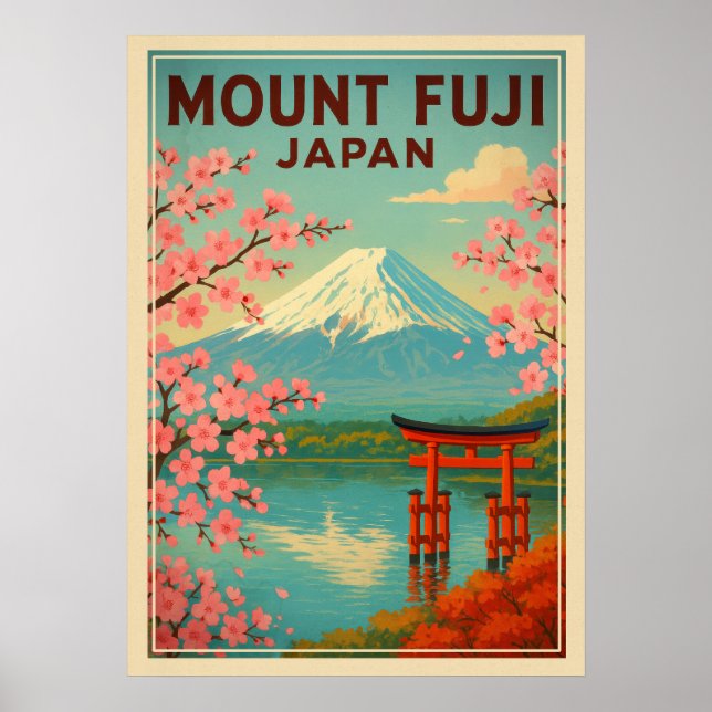 Póster Monte Fuji Japón V01 (Frente)