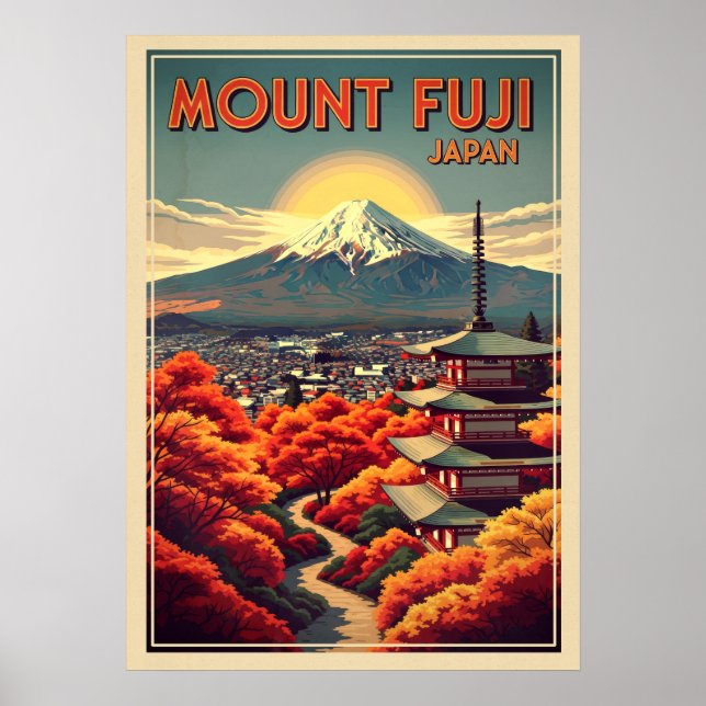 Póster Monte Fuji Japón V04 (Frente)
