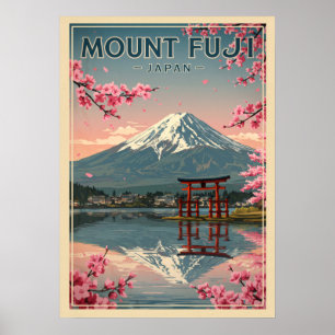 Póster Monte Fuji Japón V05