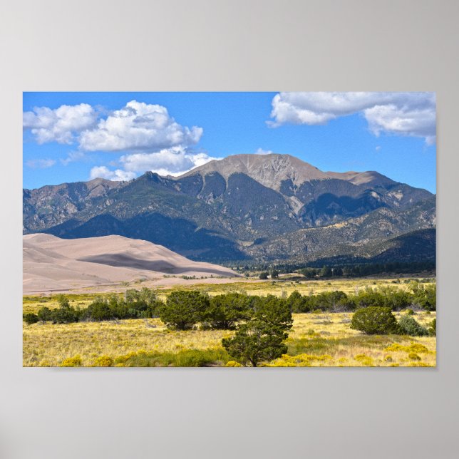 Póster Monte Herard, Parque Nacional de las Grandes Dunas (Frente)