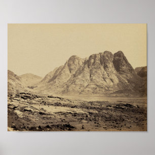 Póster Monte Horeb en el desierto de Sinaí