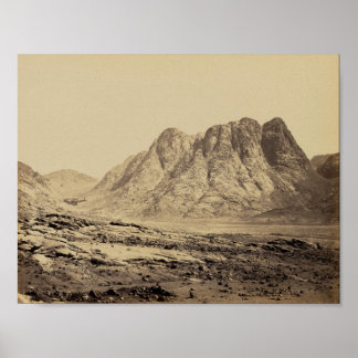 Póster Monte Horeb en el desierto de Sinaí