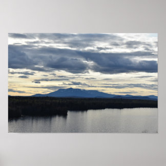 Póster Monte Katahdin; Condado de Aroostook Maine