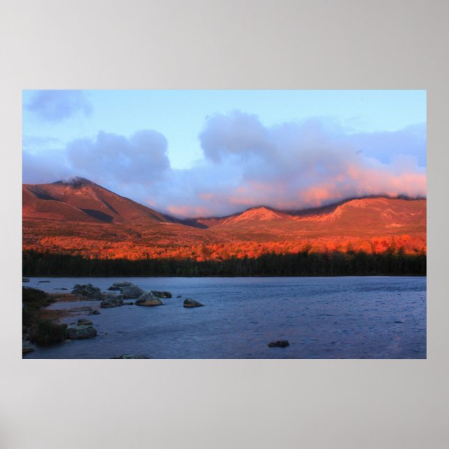 Póster Monte Katahdin Sunrise (Frente)