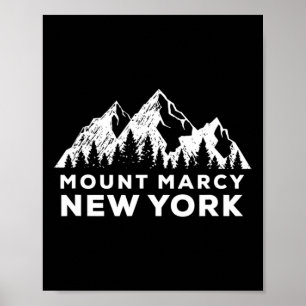 Póster Monte Marcy Nueva York Escalada y Senderismo Monta