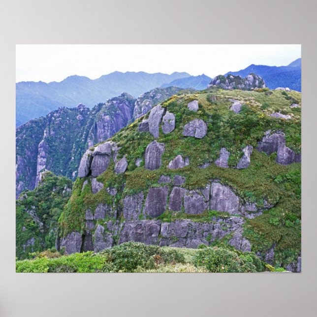 Póster Monte Nagata, Yakushima, Kagoshima, Japón (Frente)