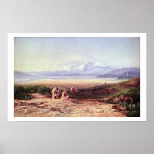 Póster Monte Parnassus, el lago Cefhissus y las llanuras