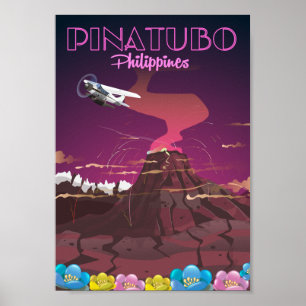 Póster Monte Pinatubo, Filipinas