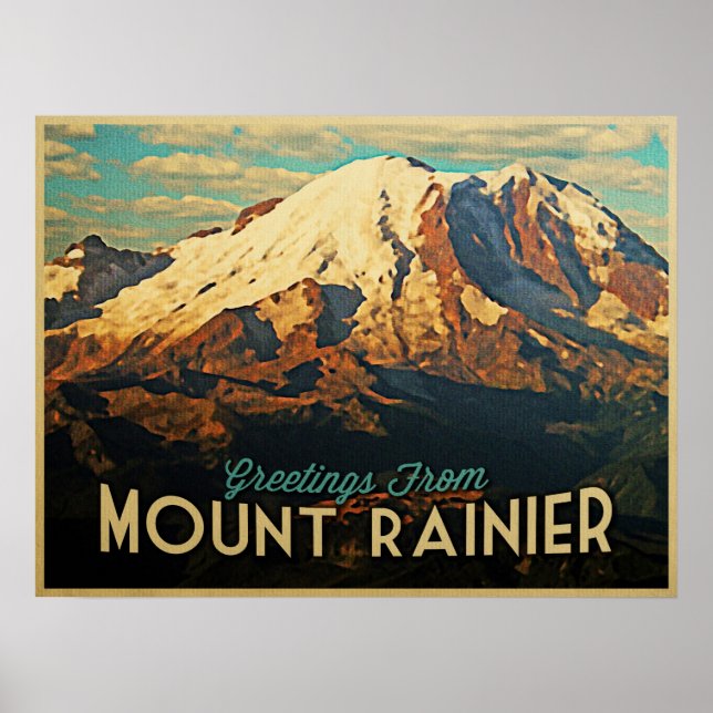 Póster Monte Rainier (Frente)