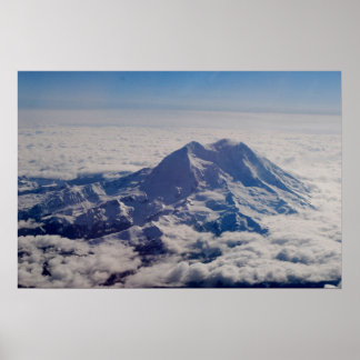 Póster Monte Rainier a 25.000 pies