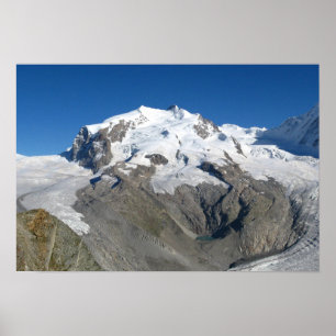 Póster Monte Rosa, Alpes suizos