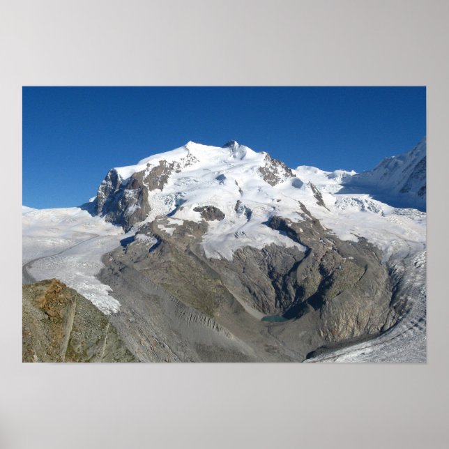 Póster Monte Rosa, Alpes suizos (Frente)