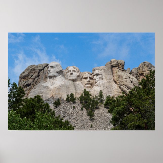 Póster Monte Rushmore en primavera (Frente)