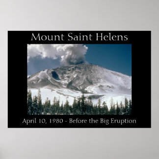 Póster Monte Saint Helens - Prerupción