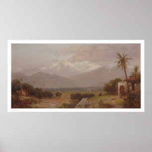 Póster Monte San Bernardino desde las ruinas de la Misión