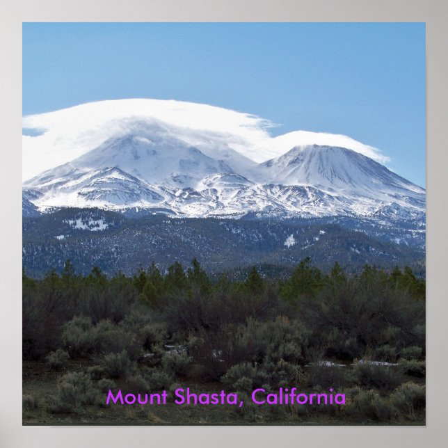 Póster Monte Shasta (Frente)