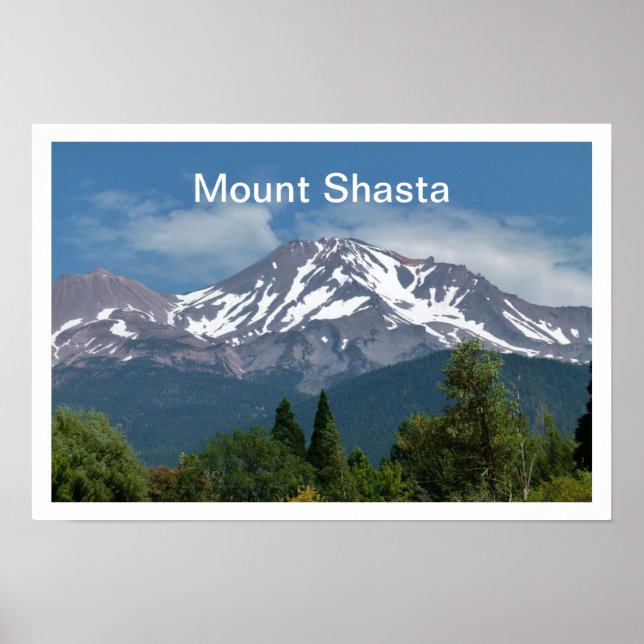 Póster Monte Shasta California (Frente)