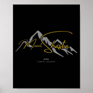 Póster Monte shasta EE. UU.