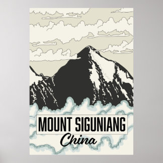 Póster Monte Siguniang China