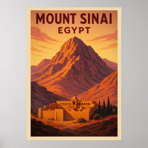 Póster Monte Sinai Egipto V02