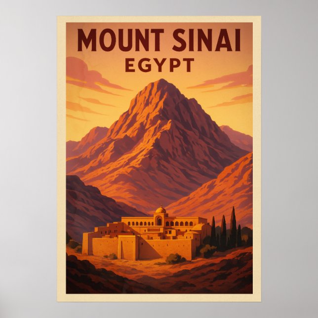 Póster Monte Sinai Egipto V02 (Frente)