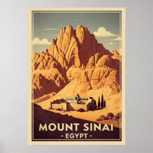 Póster Monte Sinai Egipto V03