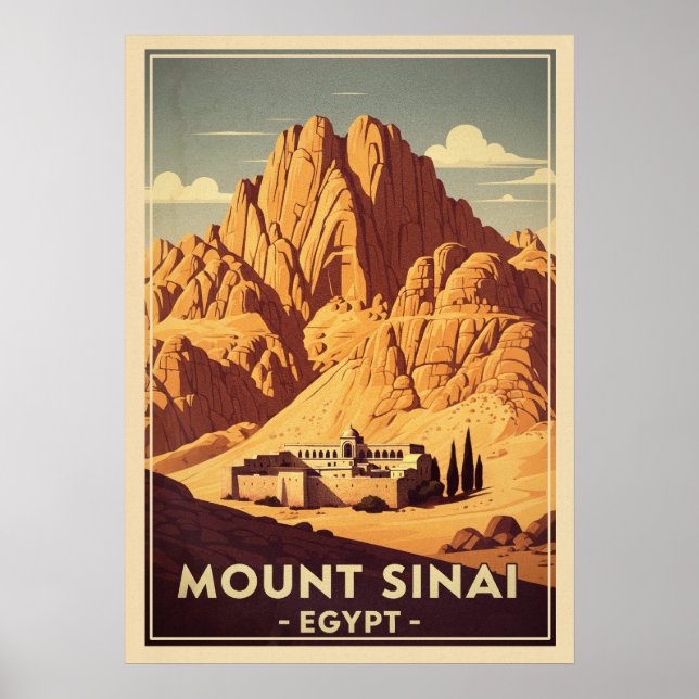 Póster Monte Sinai Egipto V03 (Frente)