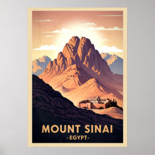 Póster Monte Sinai Egipto V04